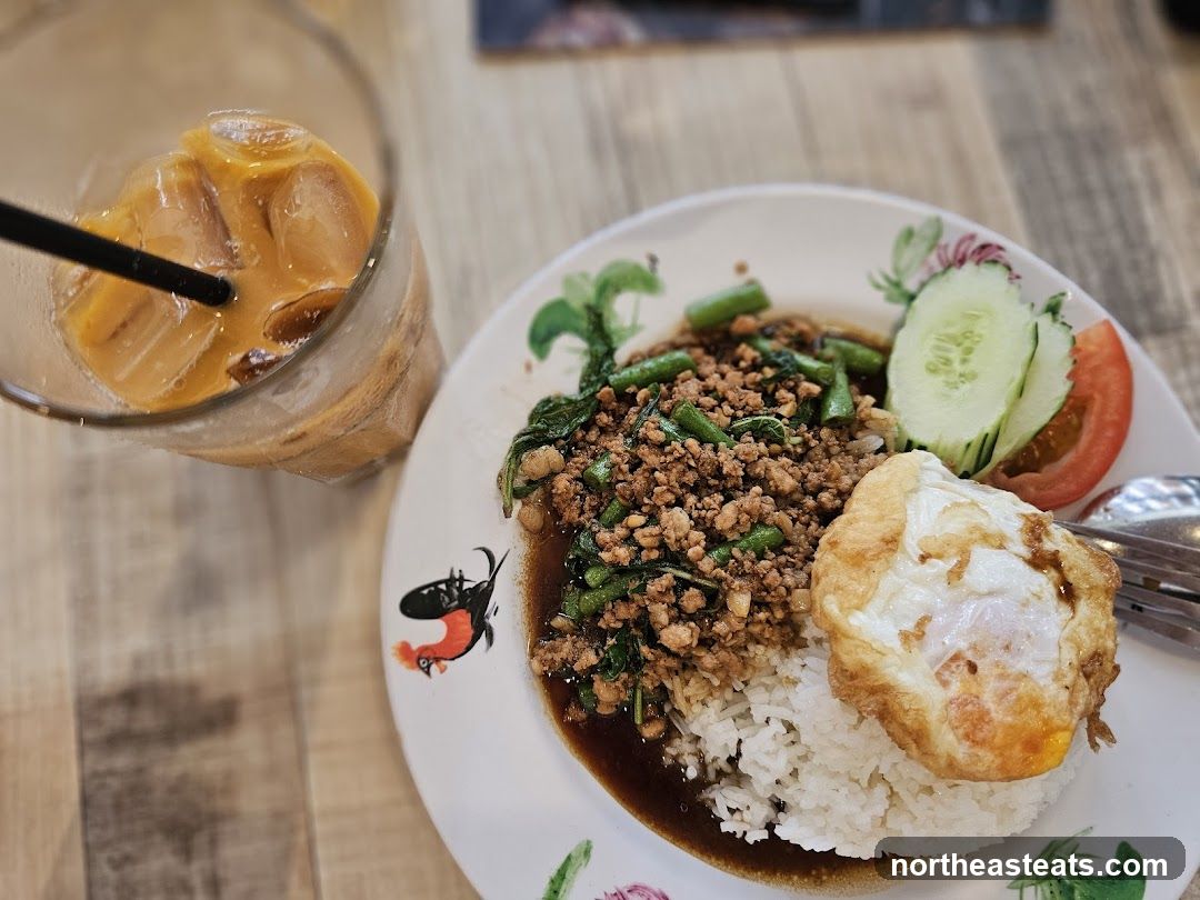 Thai Basil Stir-fry with Rice and Fried Egg