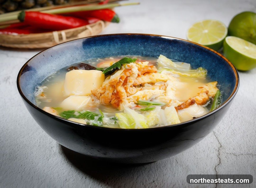 Soup with Tofu and Egg