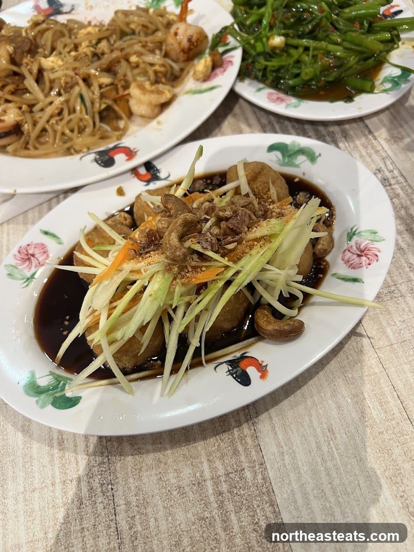 Three Plates of Asian Food