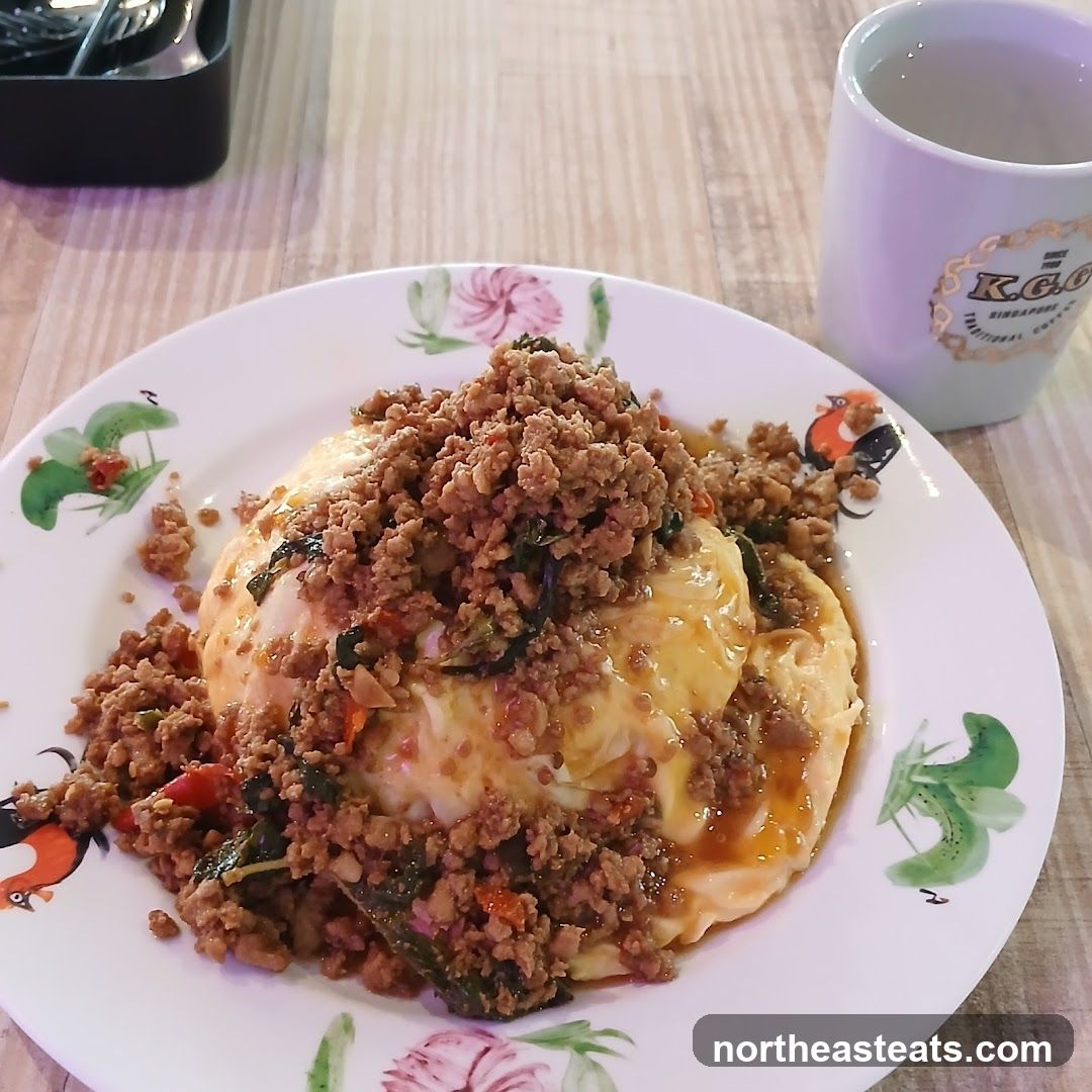 Minced Meat Omelette Rice