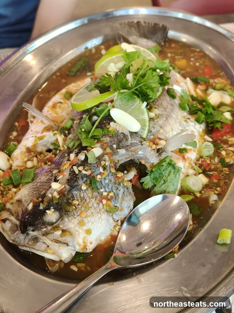Steamed Fish with Lime and Chili