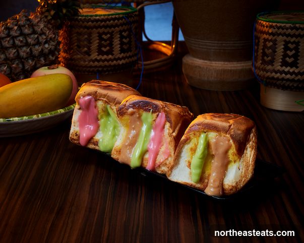 Toasted Bread with Colorful Fillings