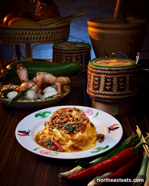 Thai Dish with Ingredients