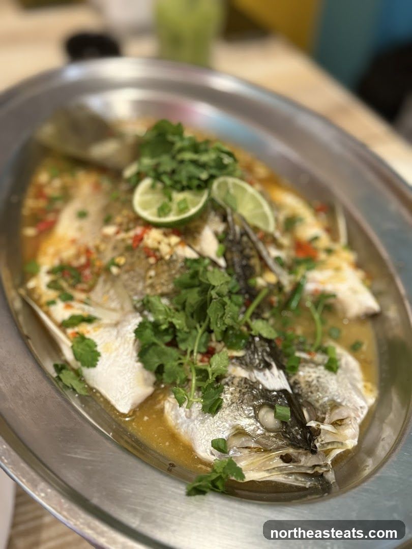 Steamed Fish with Lime and Chili