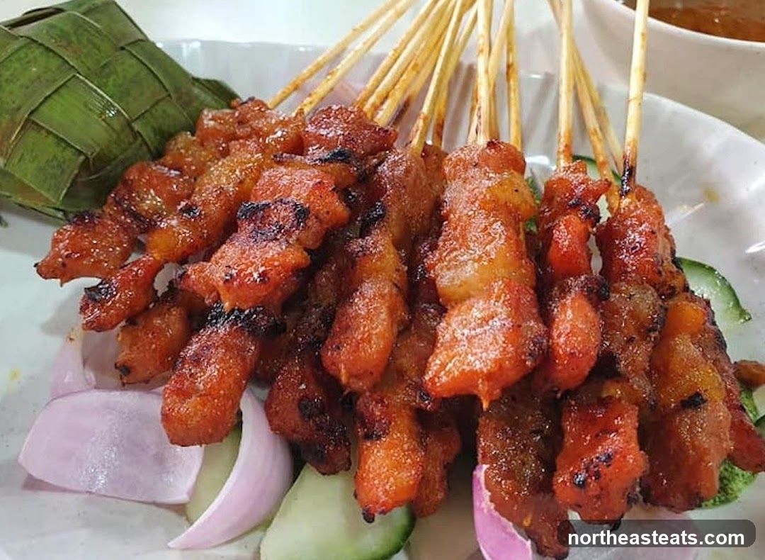 Chicken Satay with Ketupat