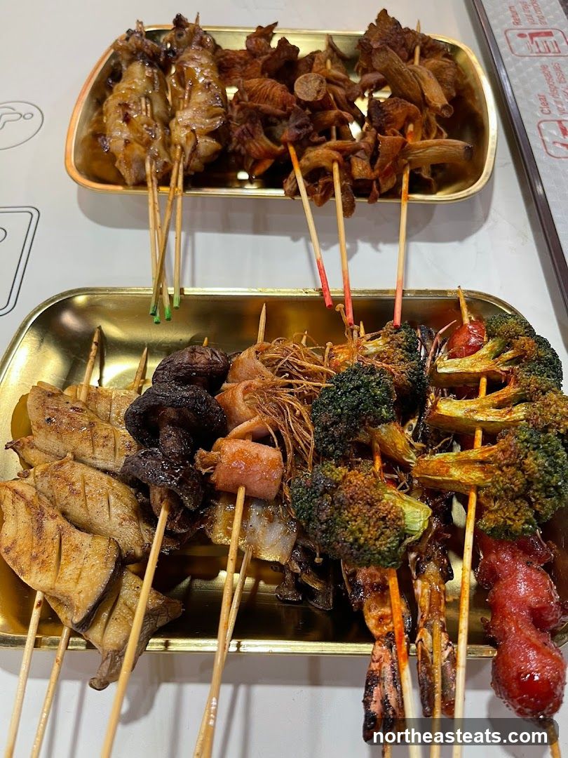 Skewers of Food