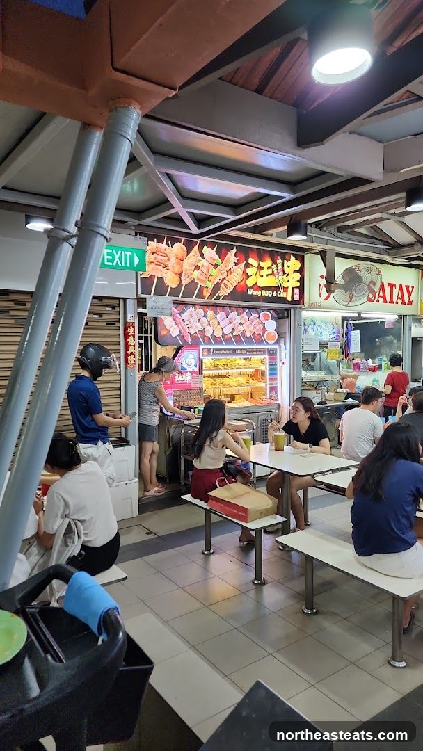 Food stalls with outdoor seating