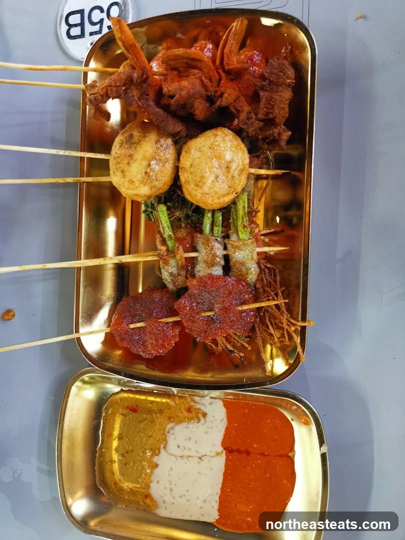 Skewers with Dipping Sauces