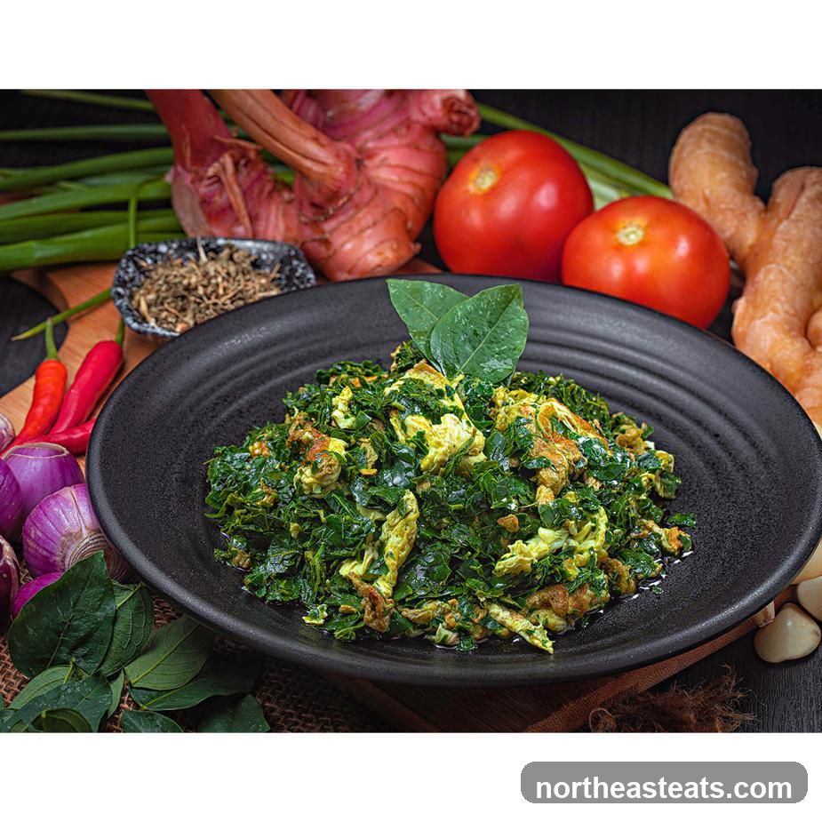 Stir-fried Greens with Egg
