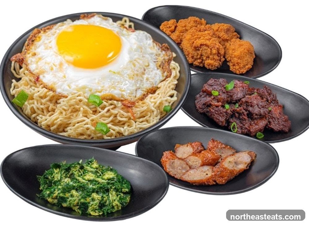 Noodle Dish with Sides