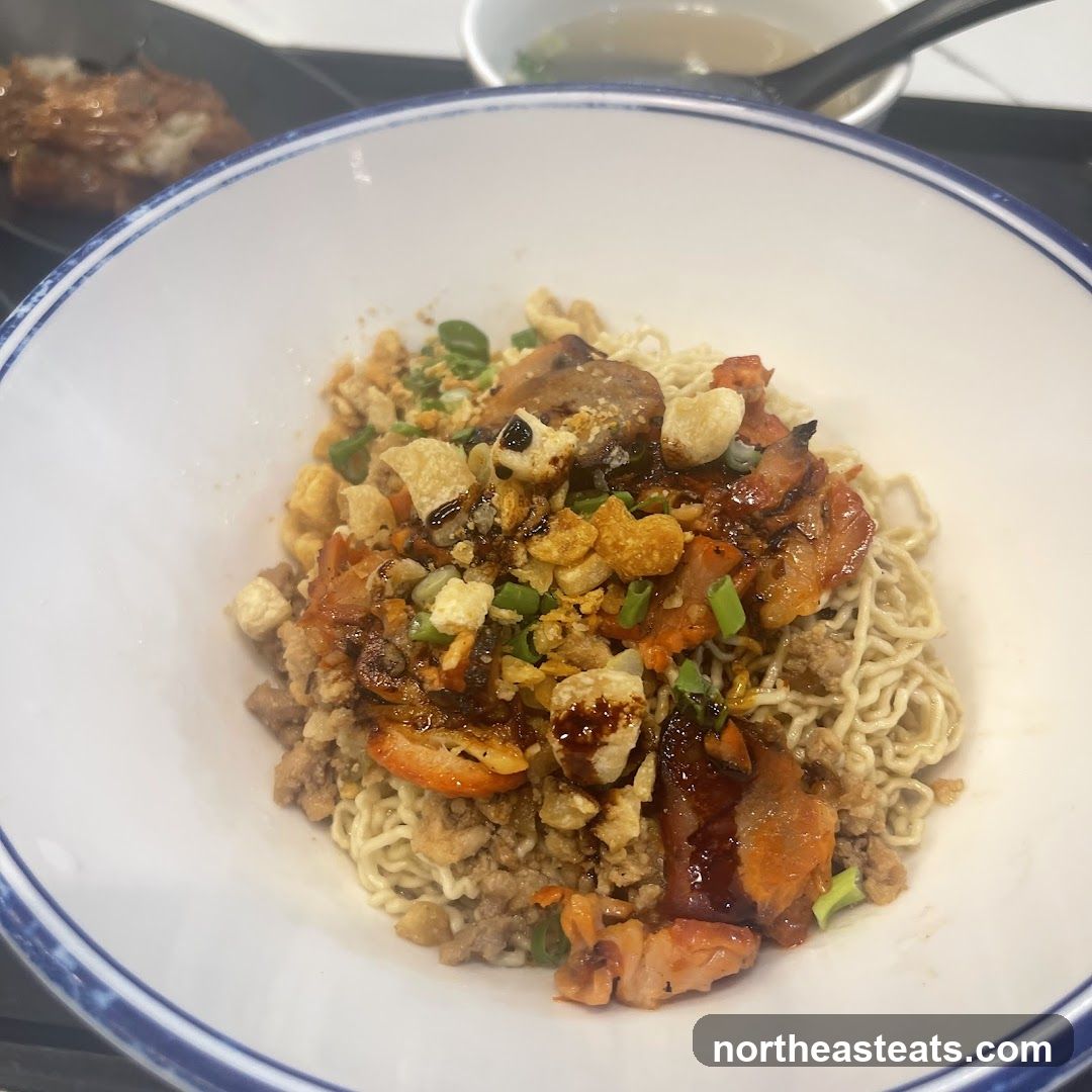 Noodles with Char Siu and Minced Pork