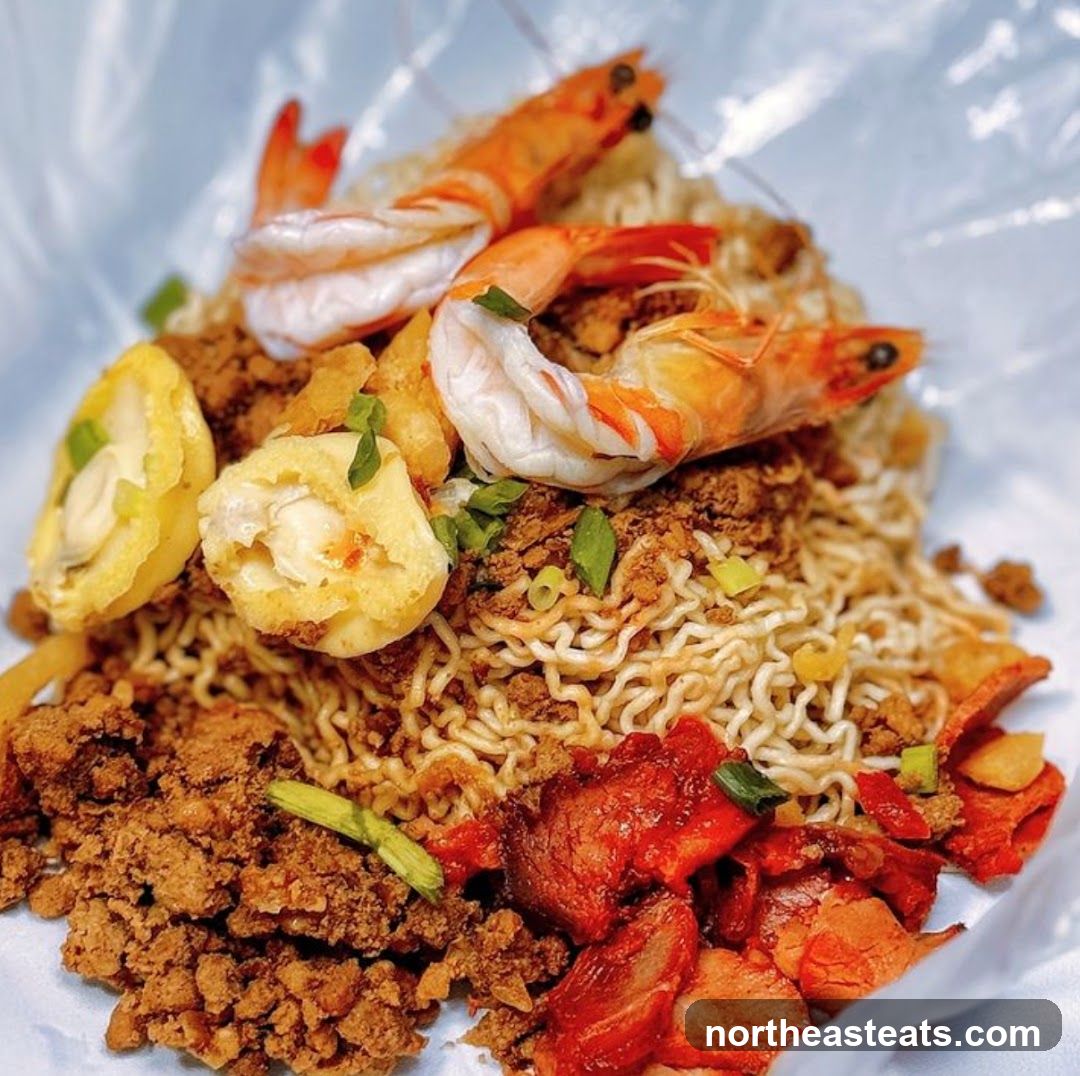 Noodles with Shrimp and Meats