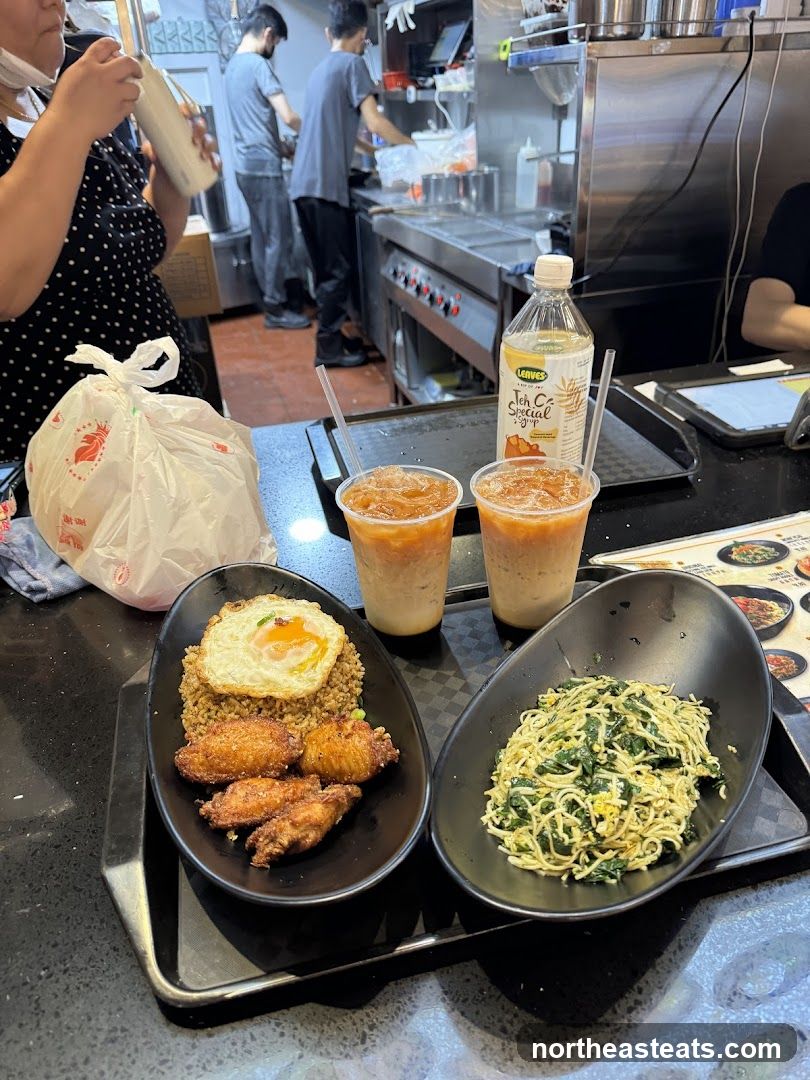 Food and Drinks at a Food Stall