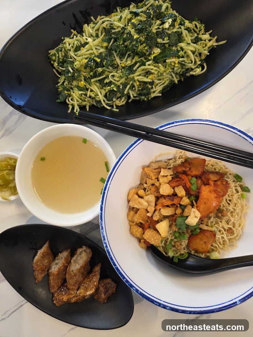 Noodle Dish with Sides