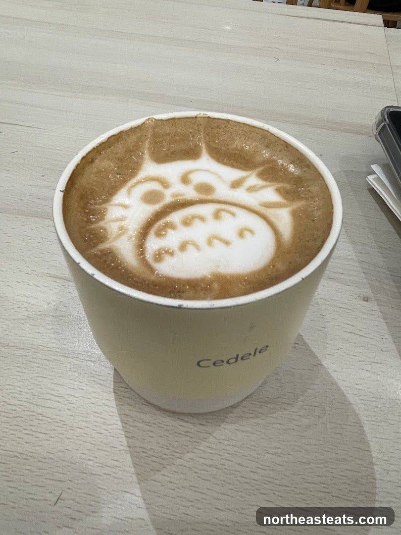 Latte with Totoro Art
