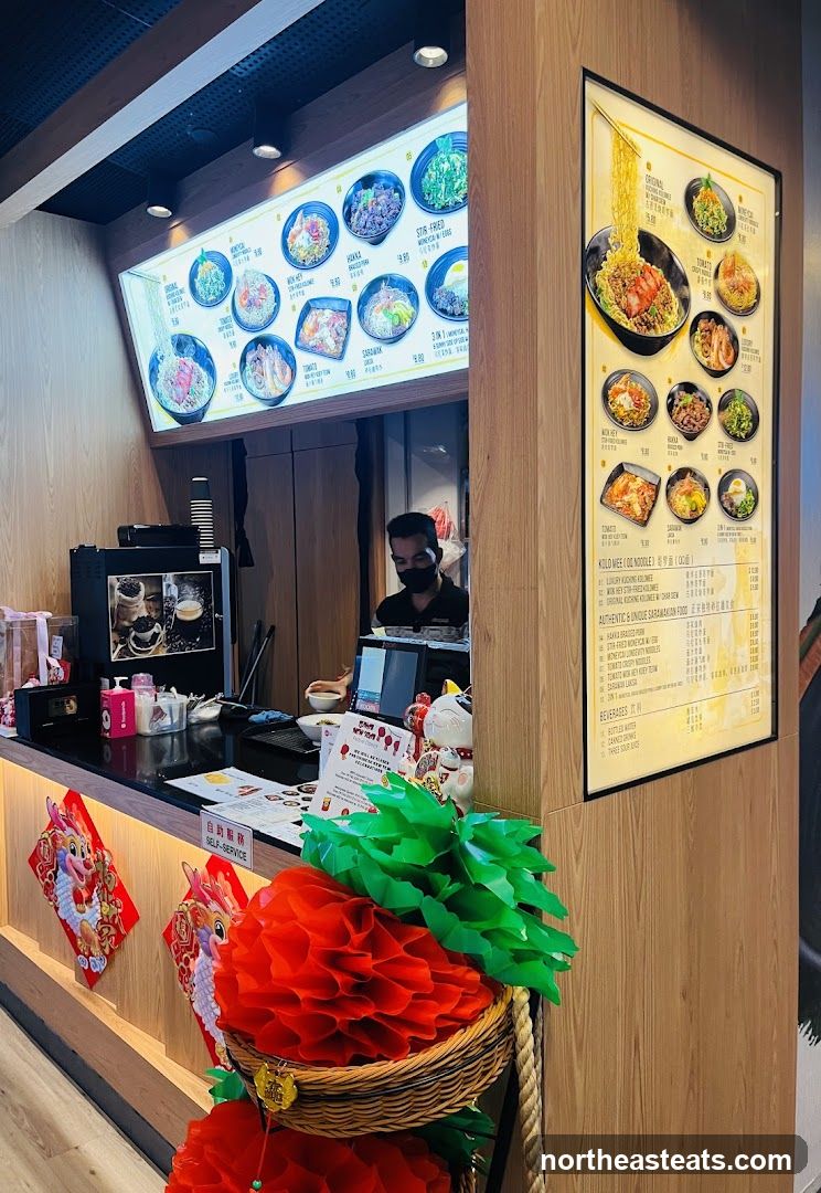 Restaurant Counter with Menu