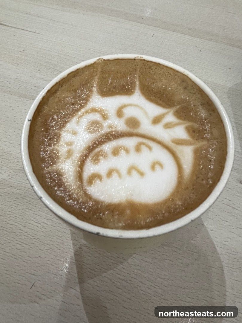 Latte with Totoro Art