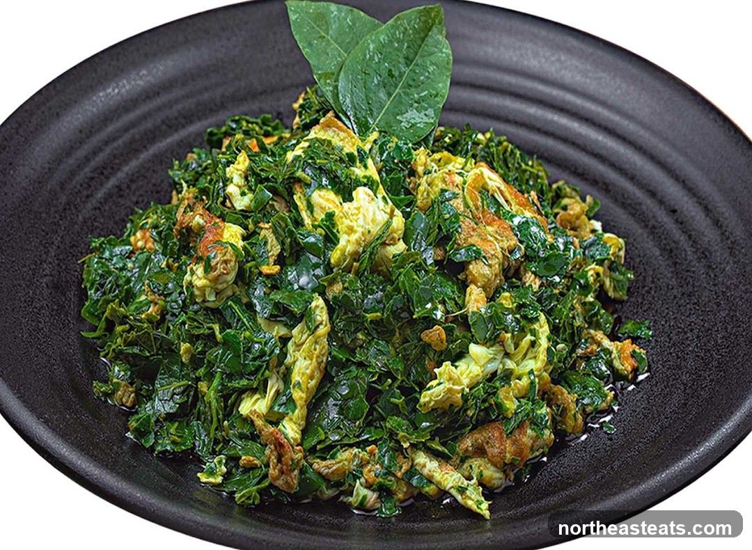 Stir-fried Greens with Eggs