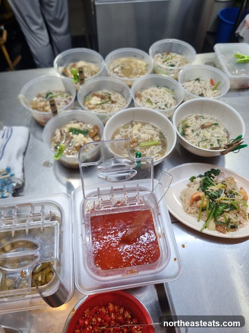 Noodle Dishes and Condiments