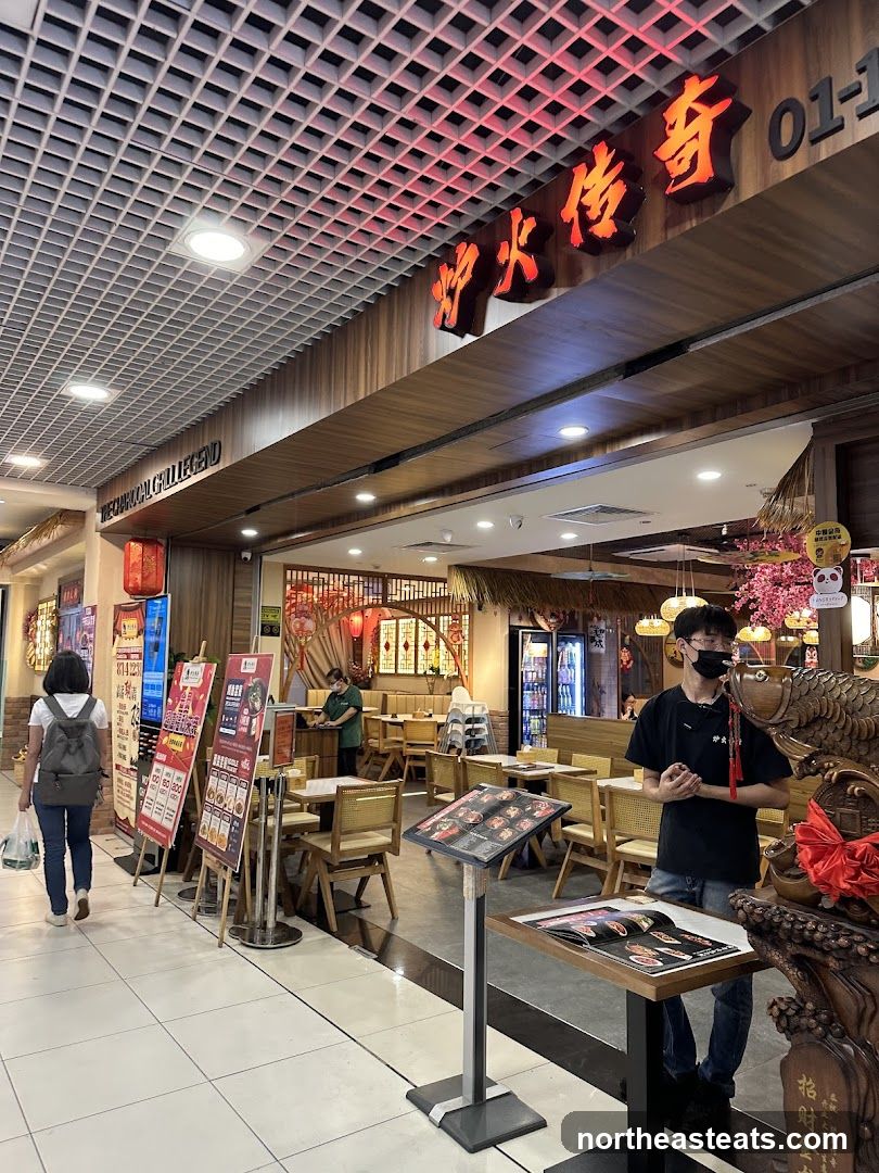 Restaurant Entrance with Menu Displays
