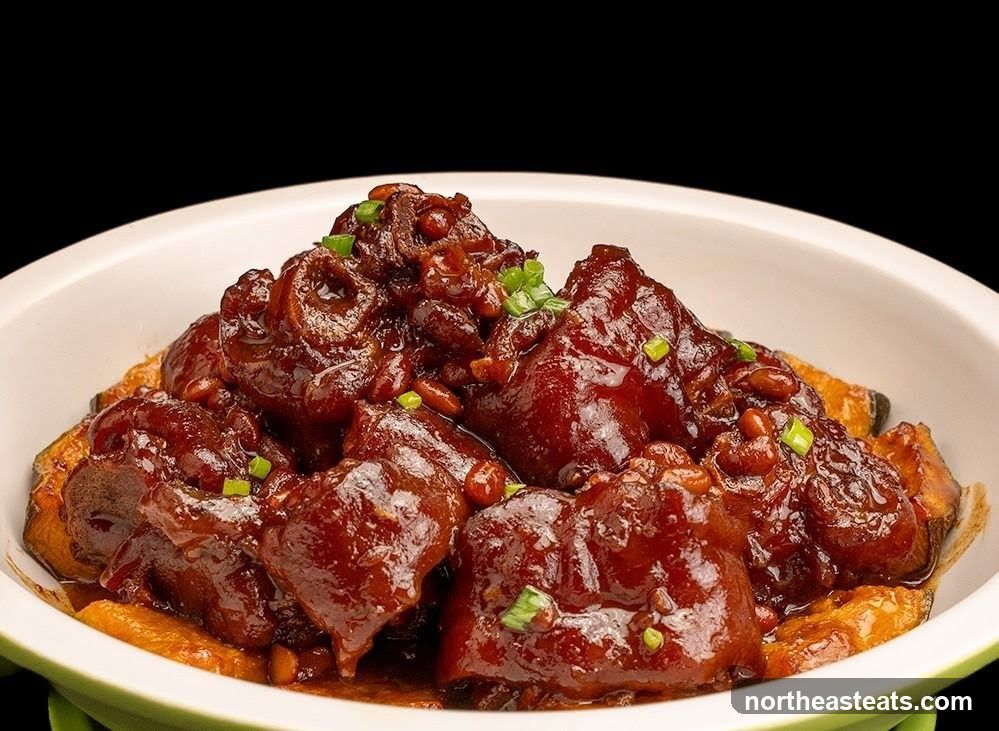 Braised Pork Knuckles with Pumpkin