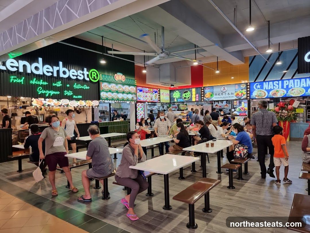 Food court with various stalls