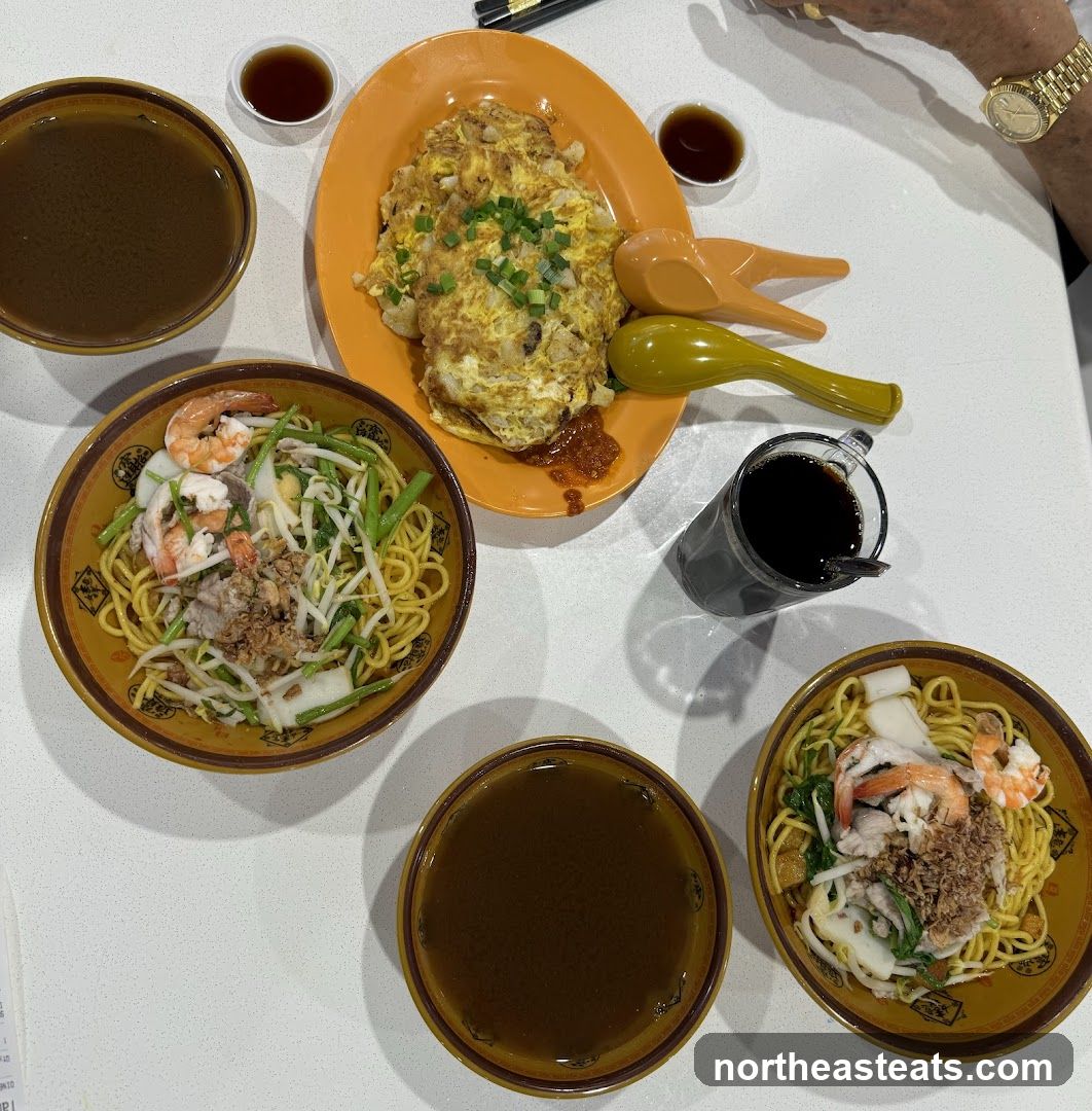 Noodles and Fried Omelette