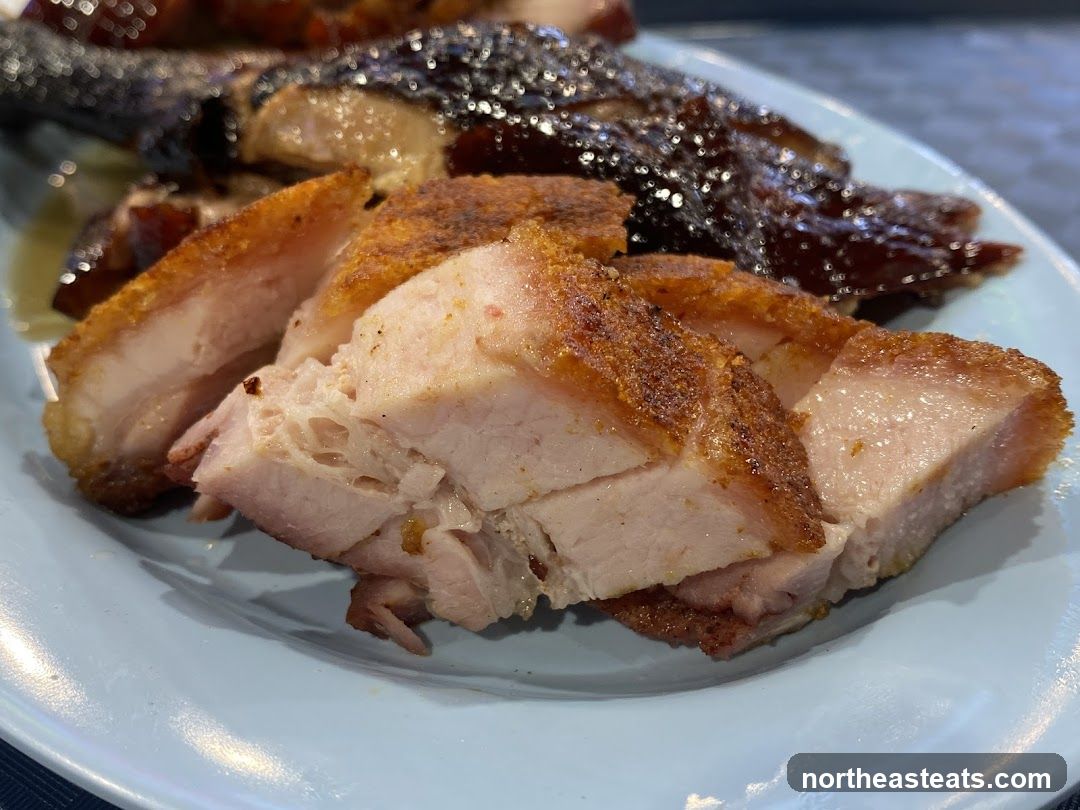 Roasted Pork Belly and Duck