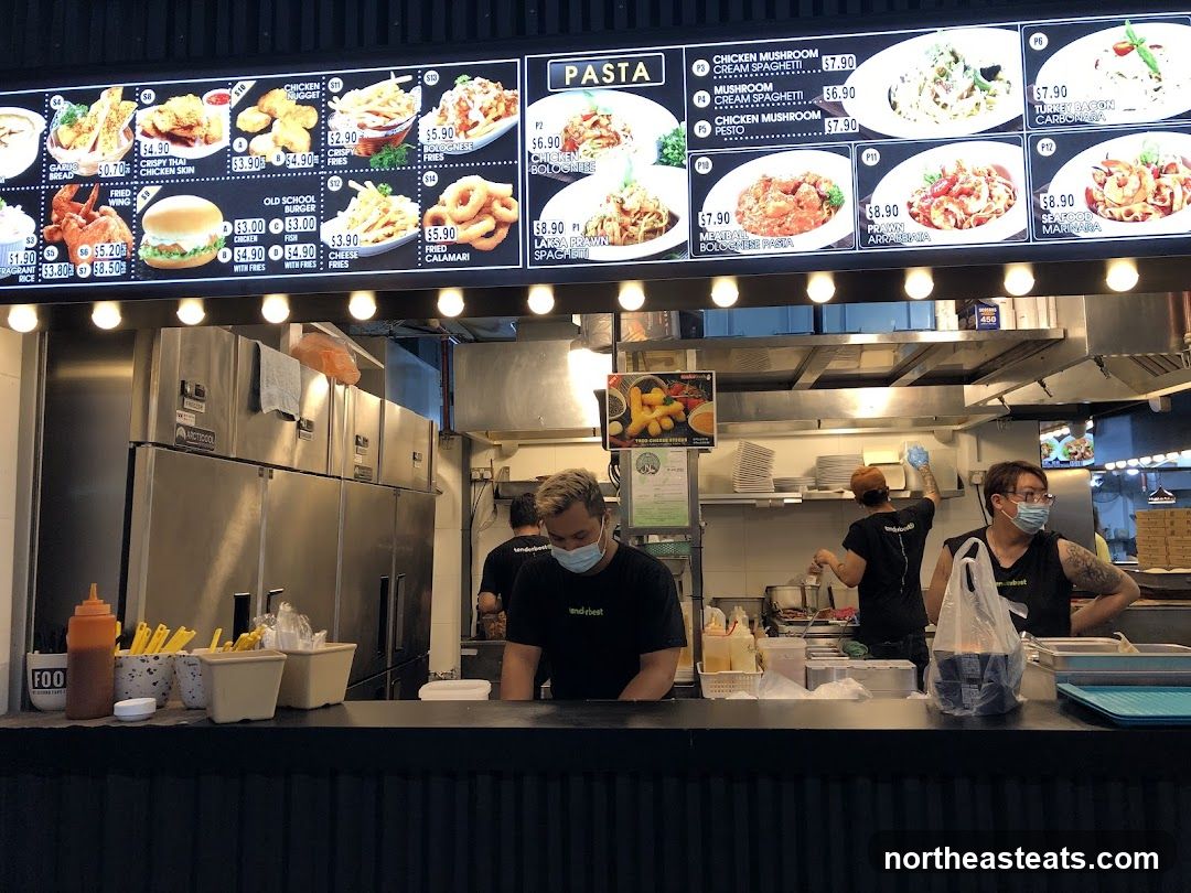 Food Stall Menu and Kitchen