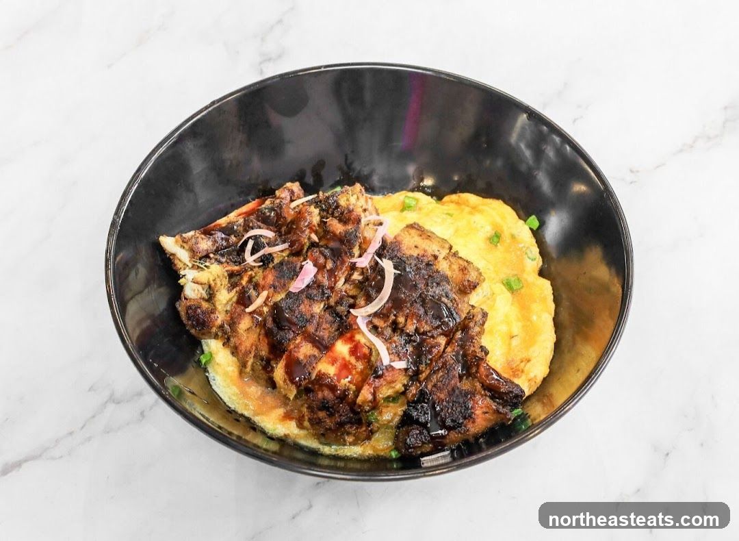 Grilled Chicken and Omelet Rice