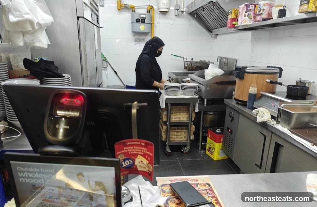 Kitchen Counter with Staff