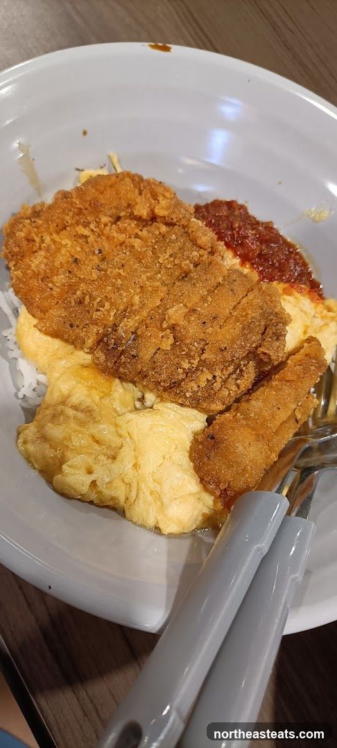 Fried Chicken and Omelette Rice