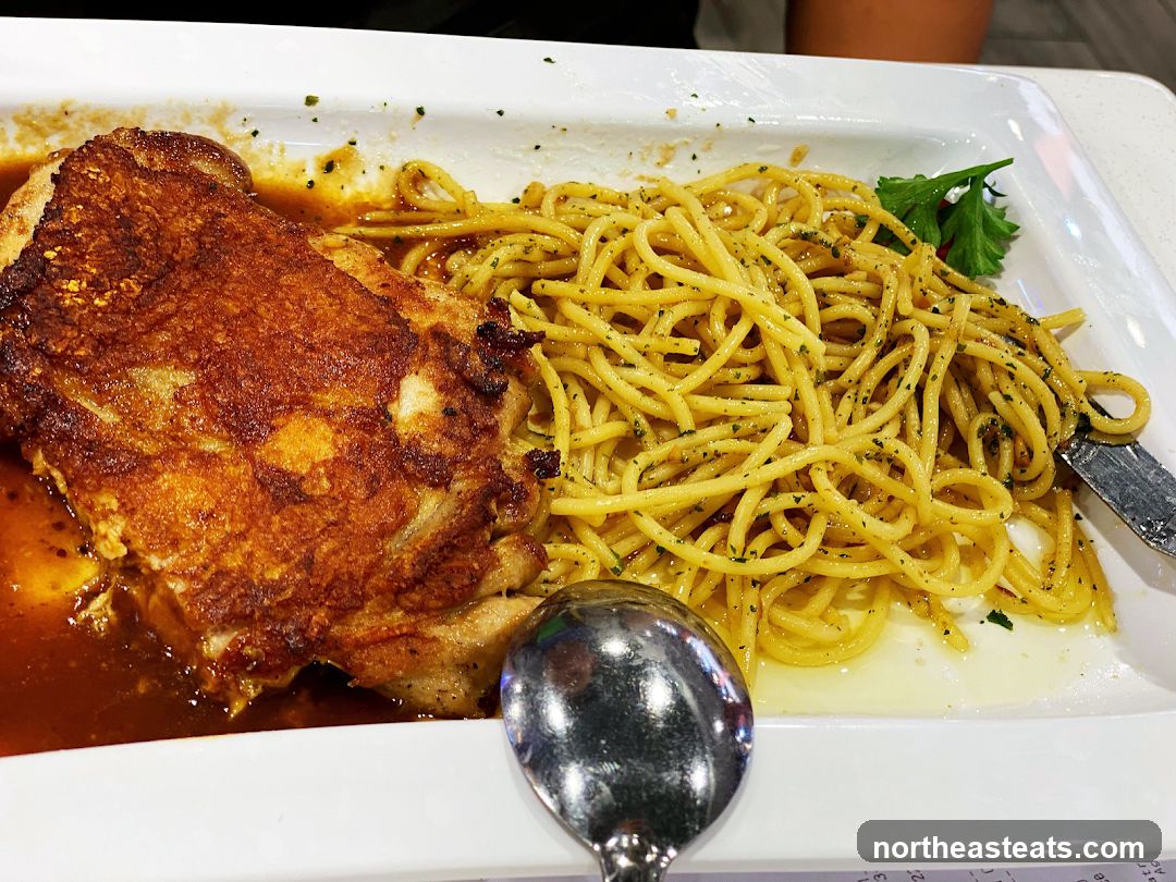 Fried Chicken and Spaghetti