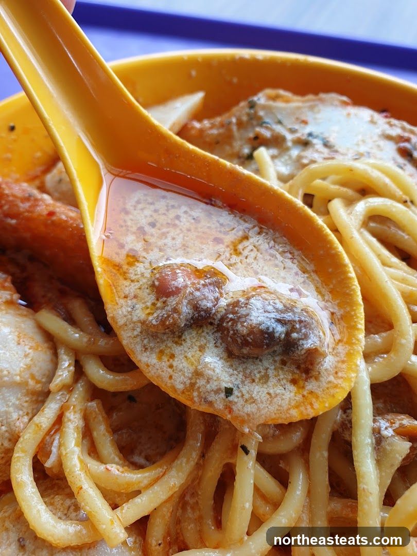 Close-up of Laksa