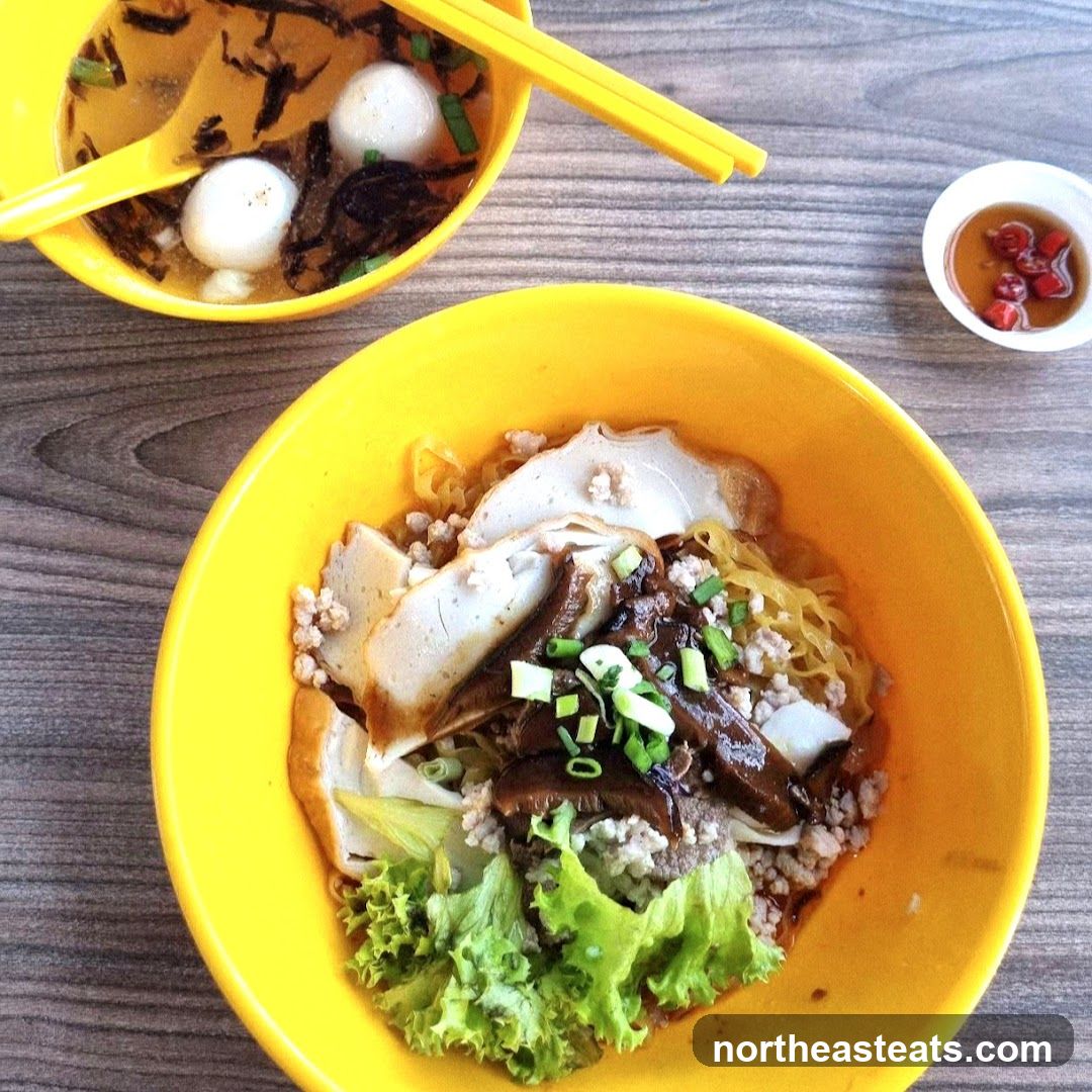 Noodles with Fish Balls and Toppings