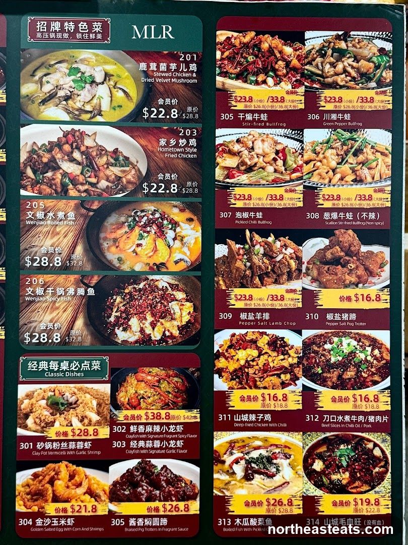 MLR Menu