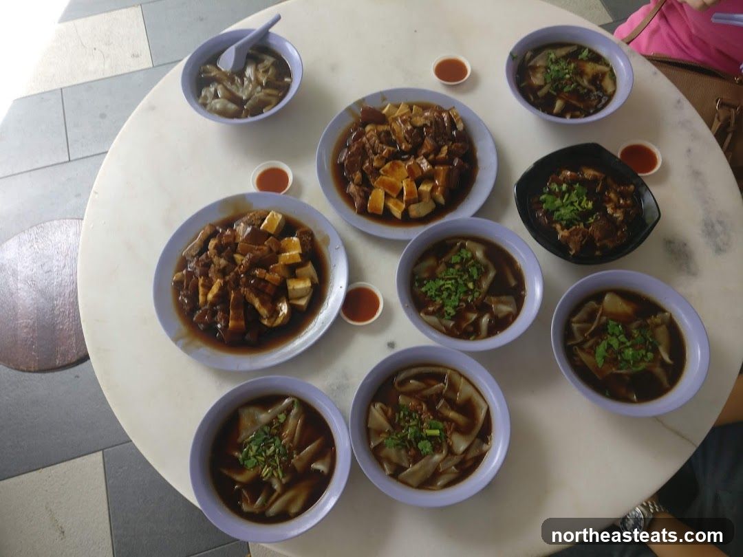 Dishes on a table