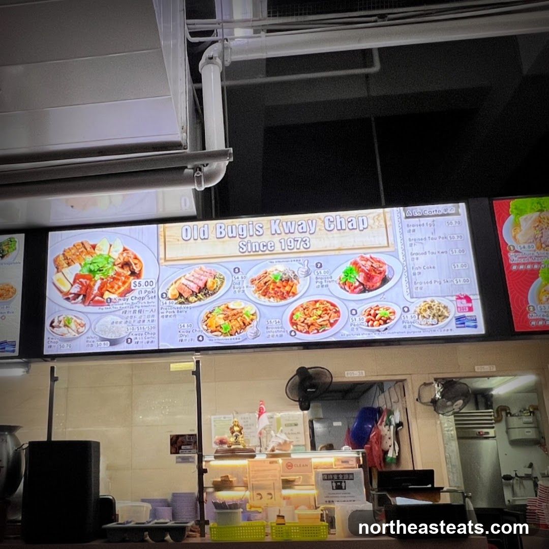 Old Bugis Kway Chap Menu