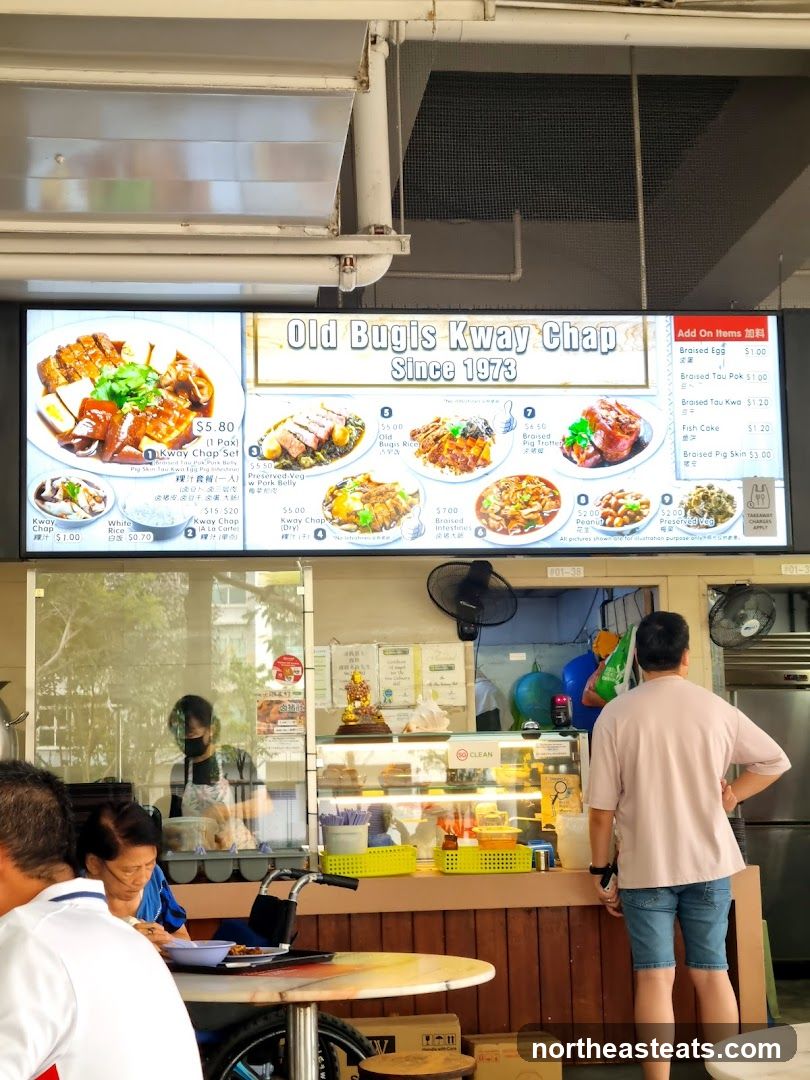Old Bugis Kway Chap Menu