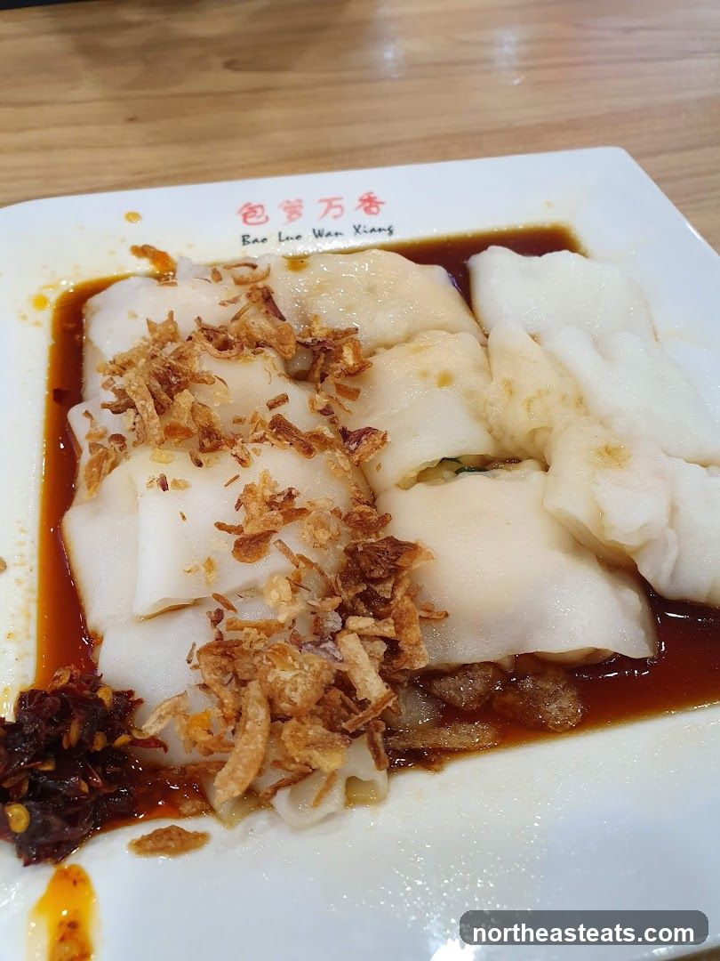 Cheung Fun with Fried Shallots