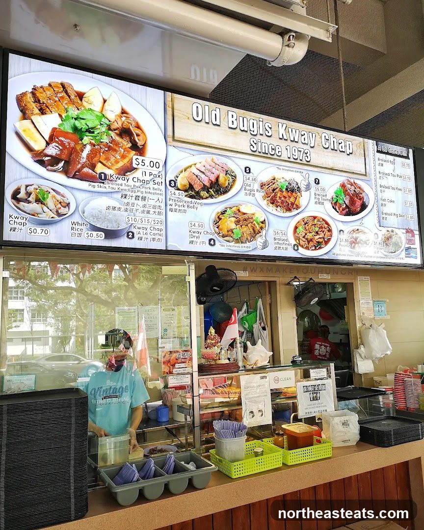 Old Bugis Kway Chap Menu