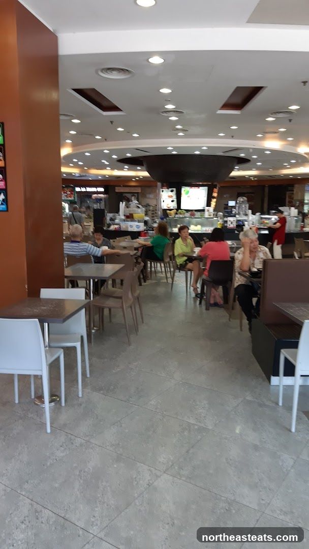 Food court seating area