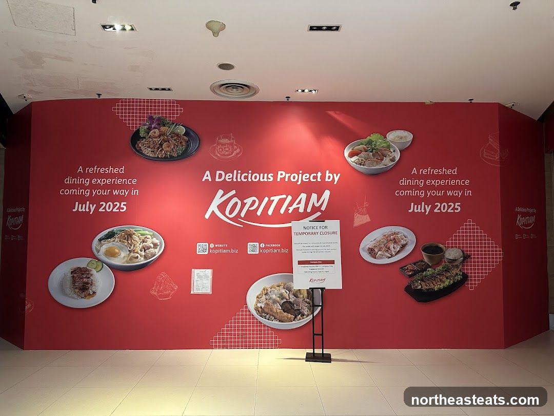 Kopitiam Temporary Closure Notice