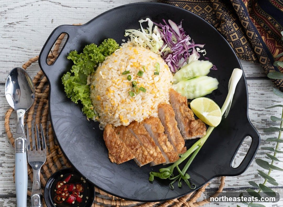 Fried Rice with Sliced Pork