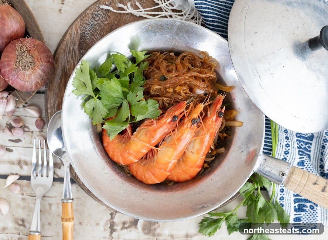 Shrimp and Glass Noodle Dish
