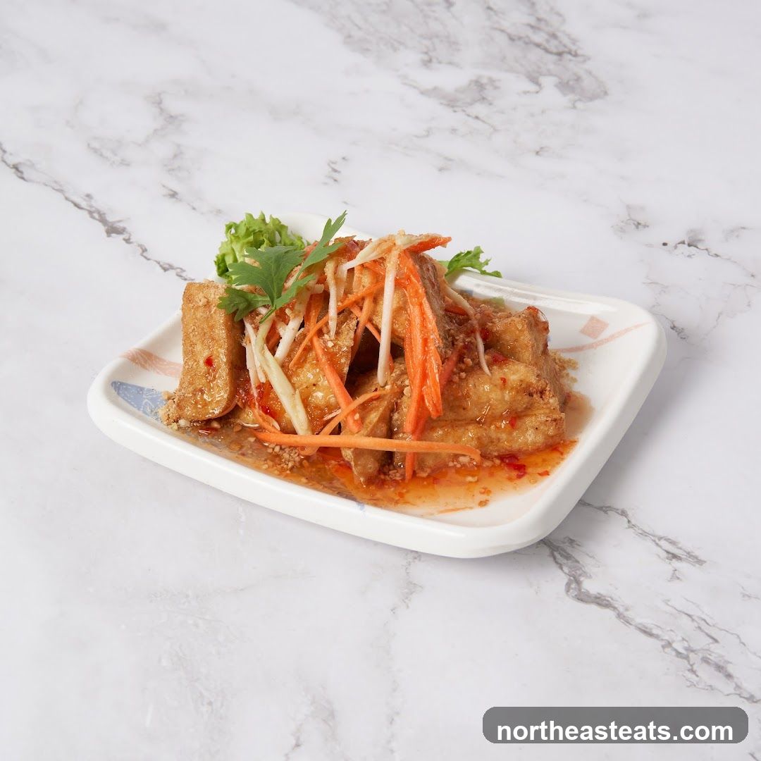 Fried Tofu with Salad