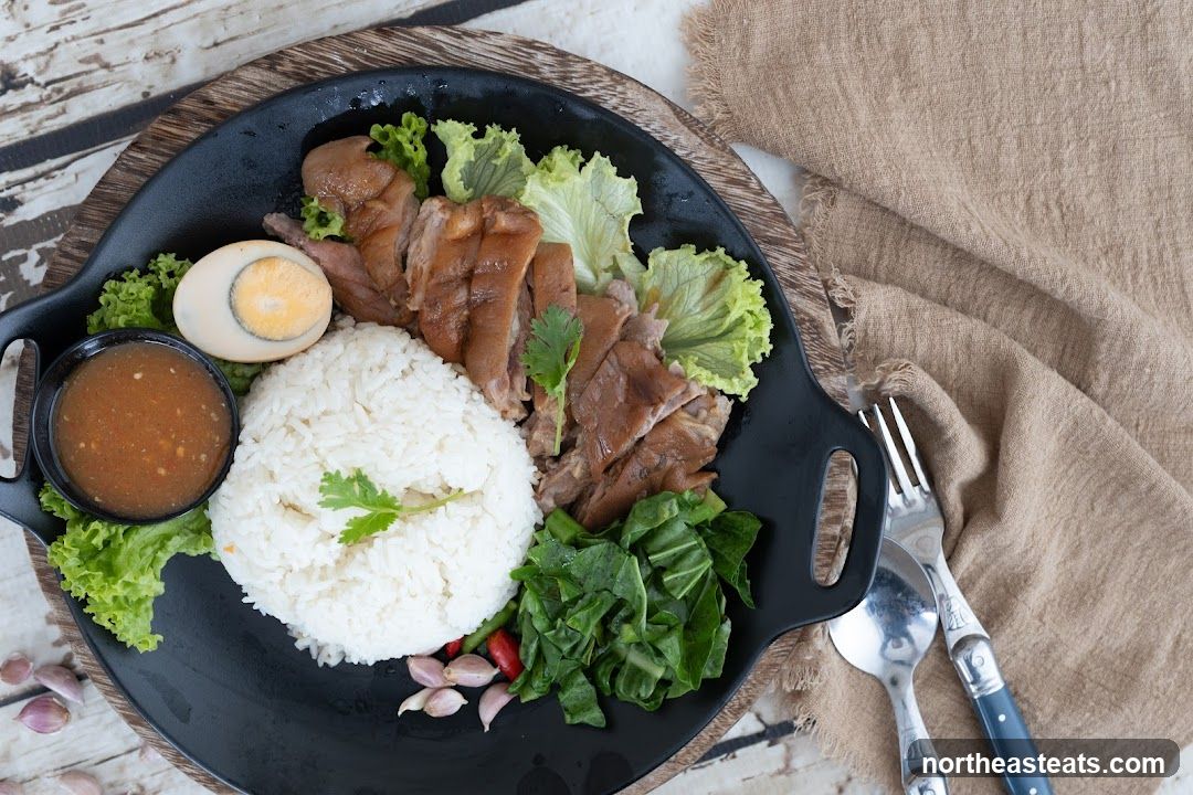 Braised Pork Leg with Rice