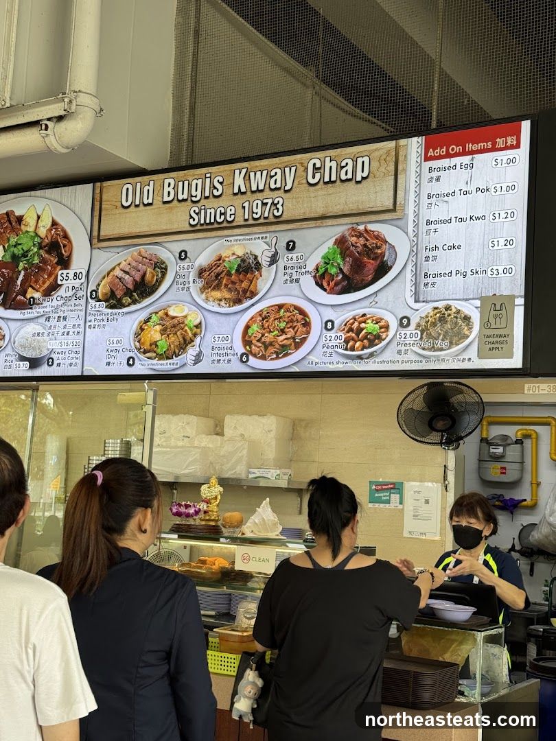 Old Bugis Kway Chap Menu