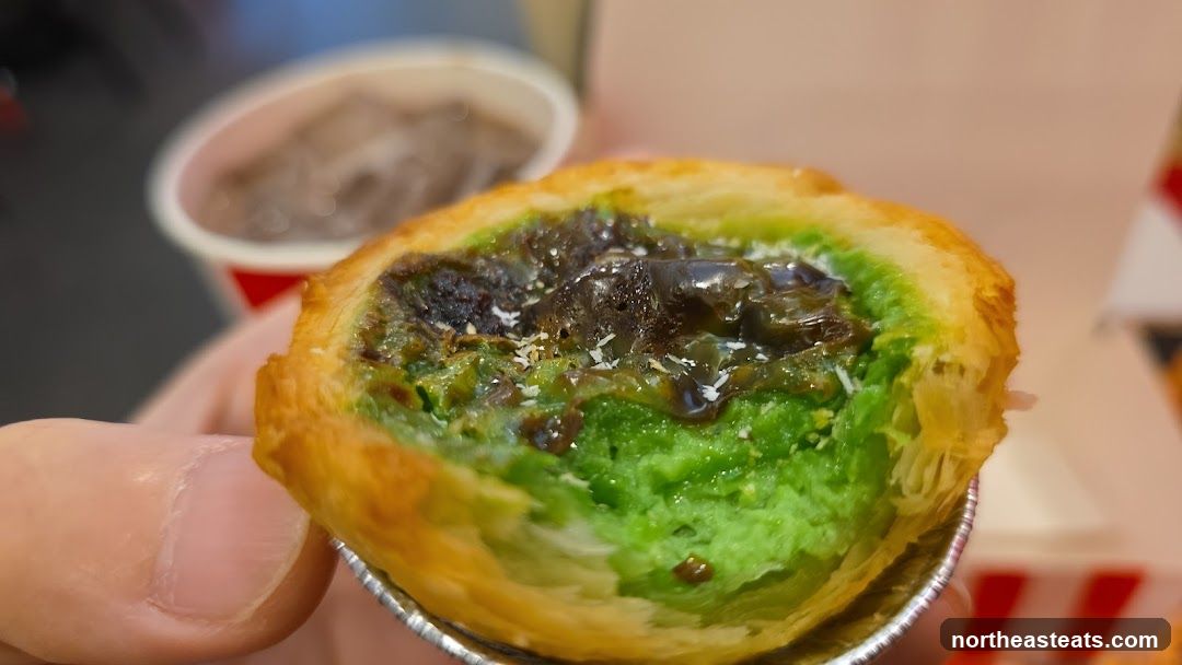 Close-up of a green tart
