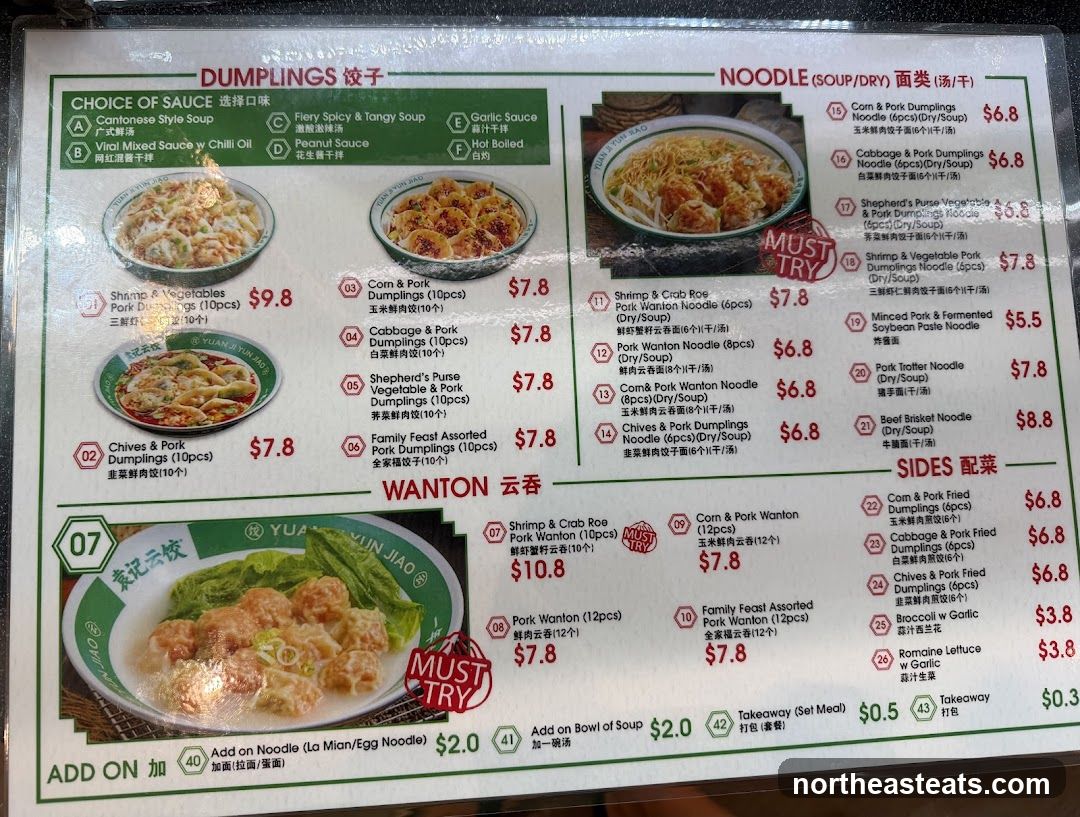 DUMPLINGS NOODLE SIDES